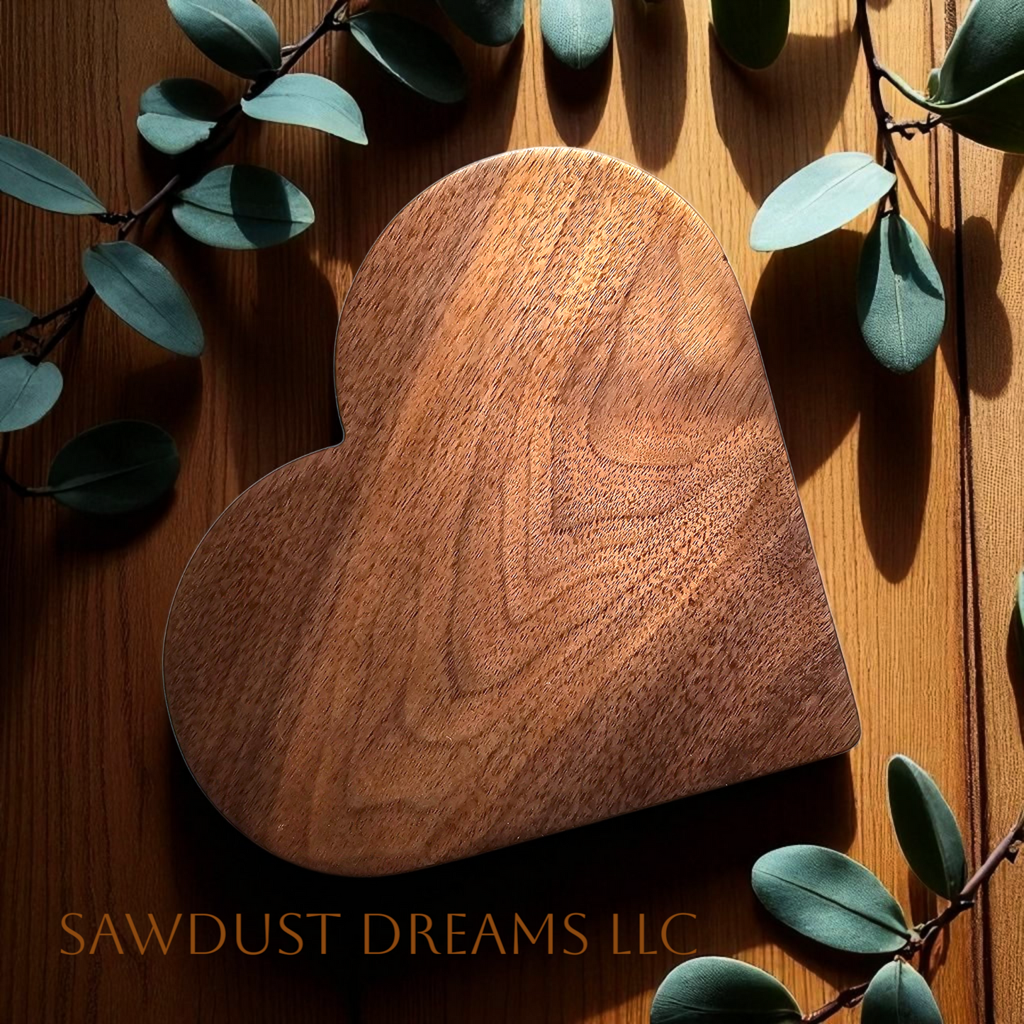 Walnut Heart Tray
