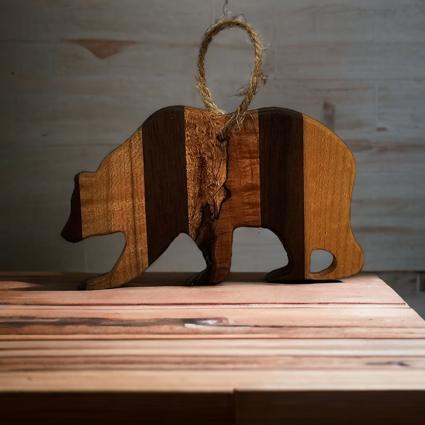 Wooden Bear Ornament