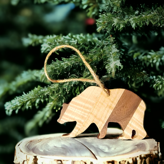 Wooden Bear Ornament