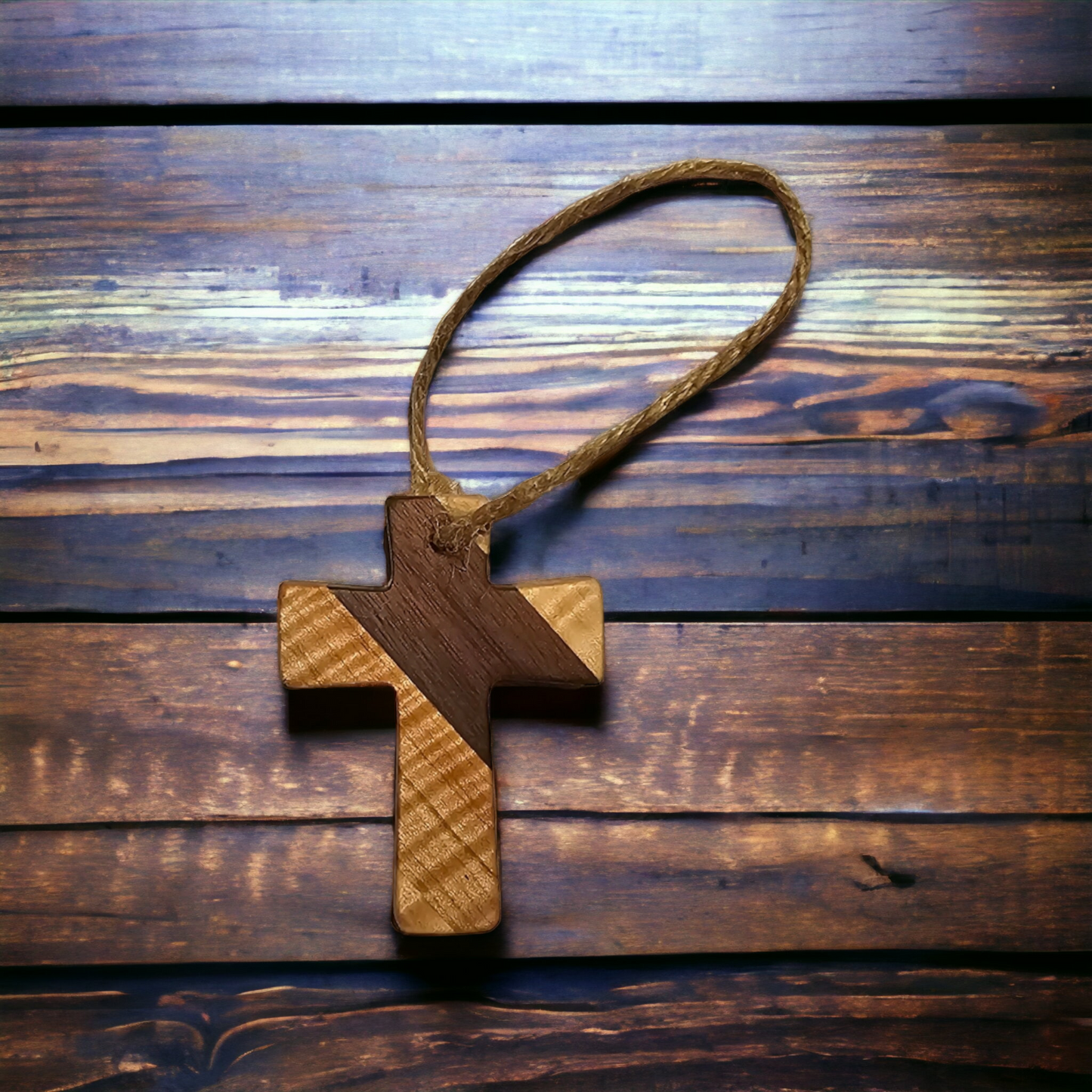 Wooden Cross Ornament