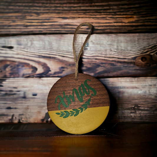 Wooden Round Ornament