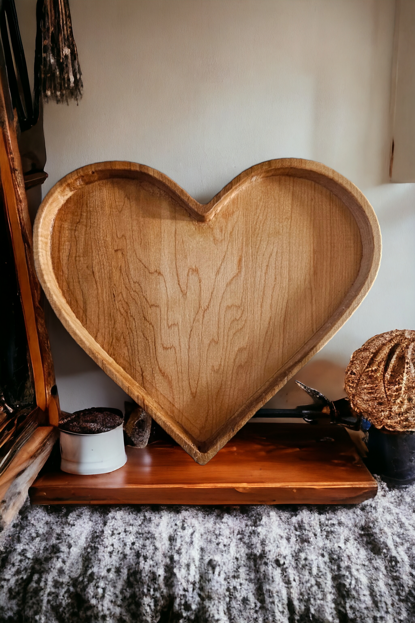 Spalted Maple Heart Tray