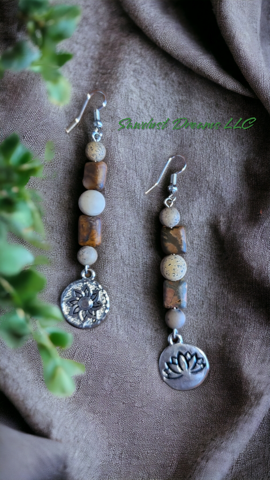 Stone Bead Earrings