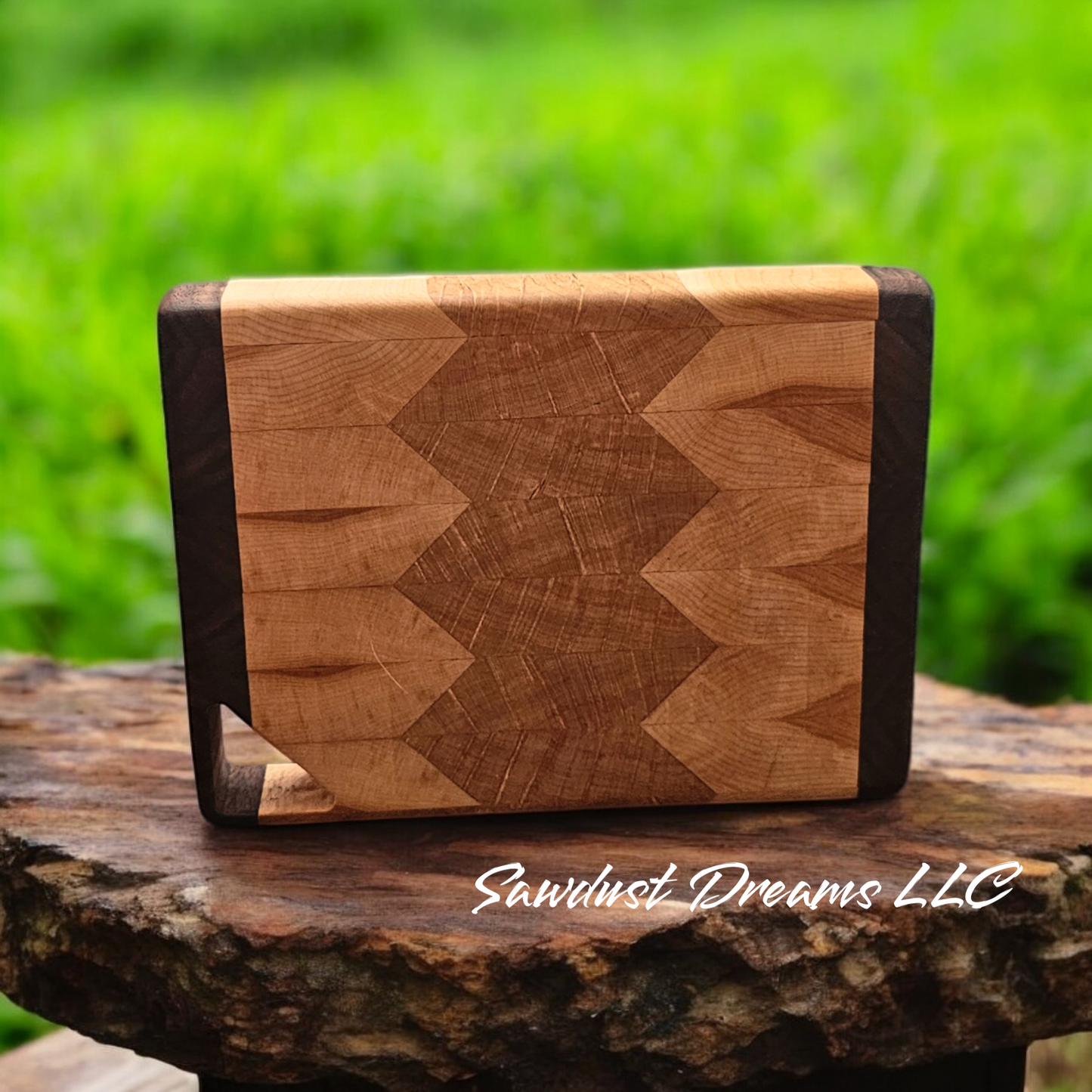 Walnut Maple and Cherry End Grain Cutting Board