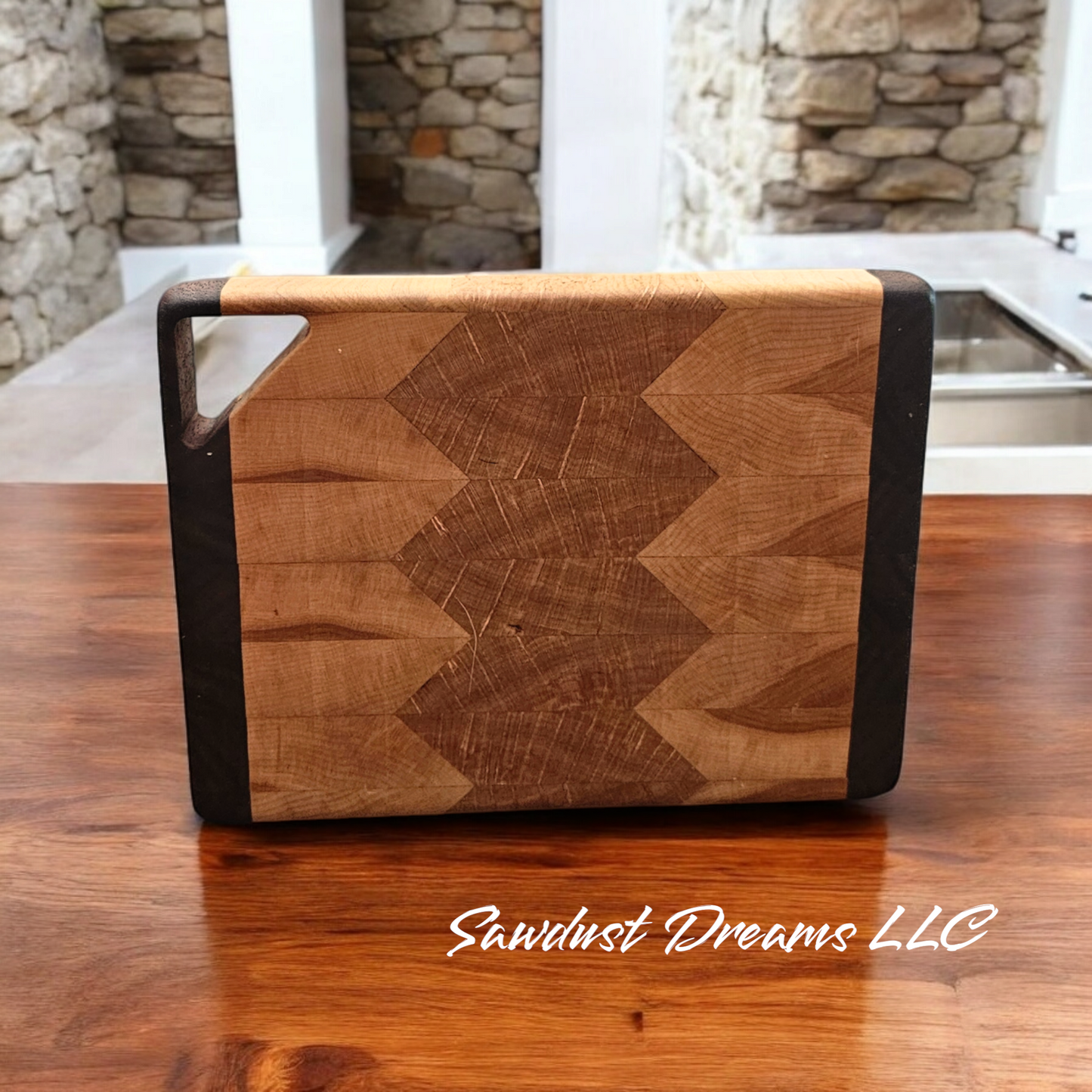 Walnut Maple and Cherry End Grain Cutting Board