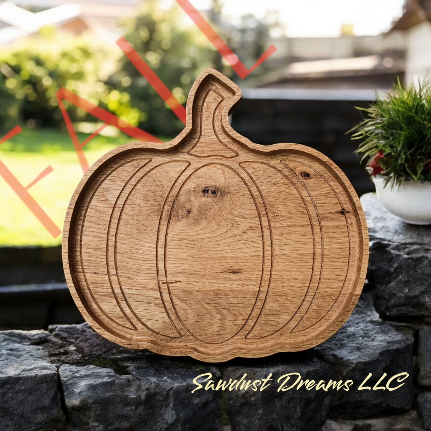 Pumpkin Serving Tray