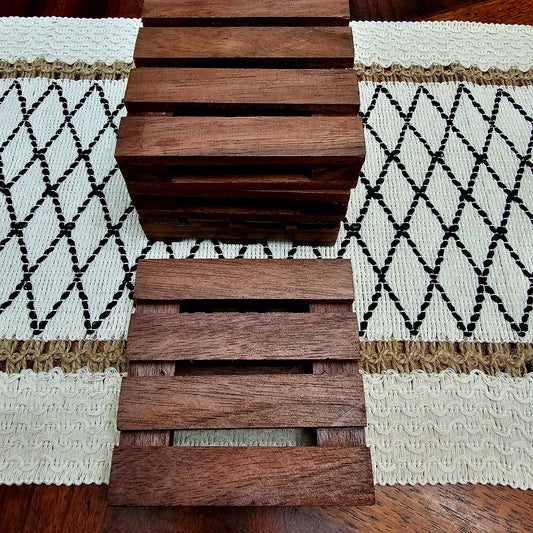 Walnut Mini Pallet Coasters