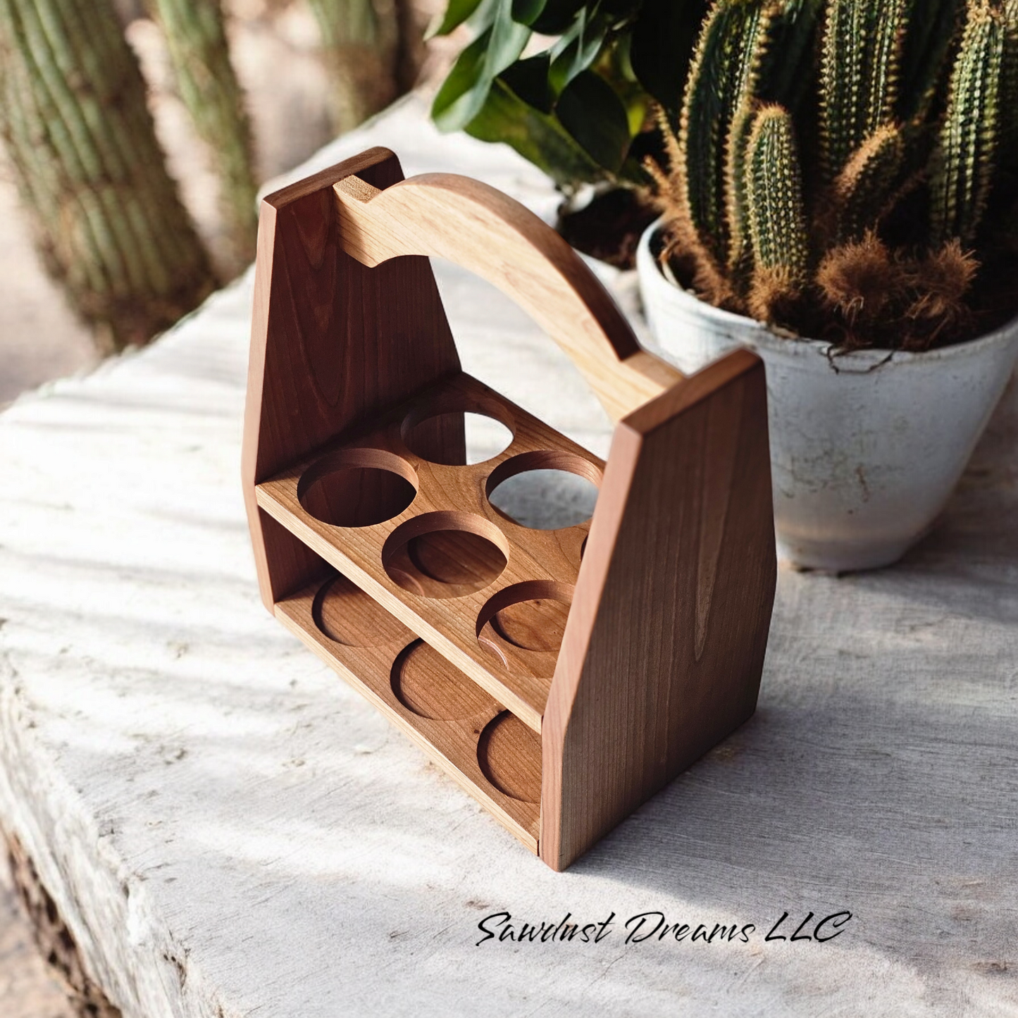 Wood Beverage Caddy