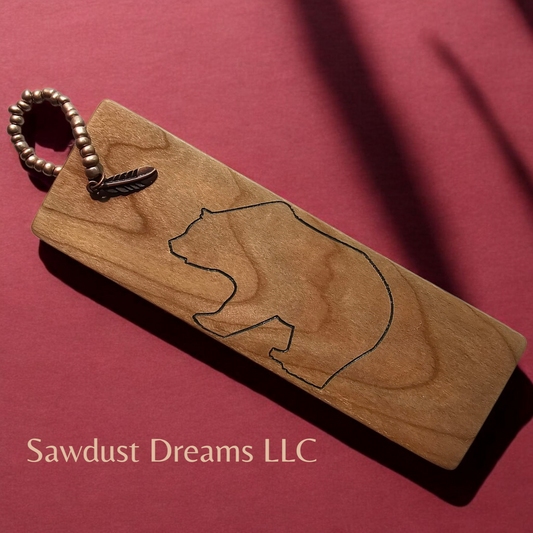 Maple Adirondack Bear Bookmark