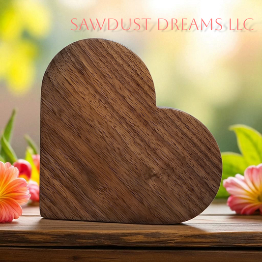 Walnut Heart Decor