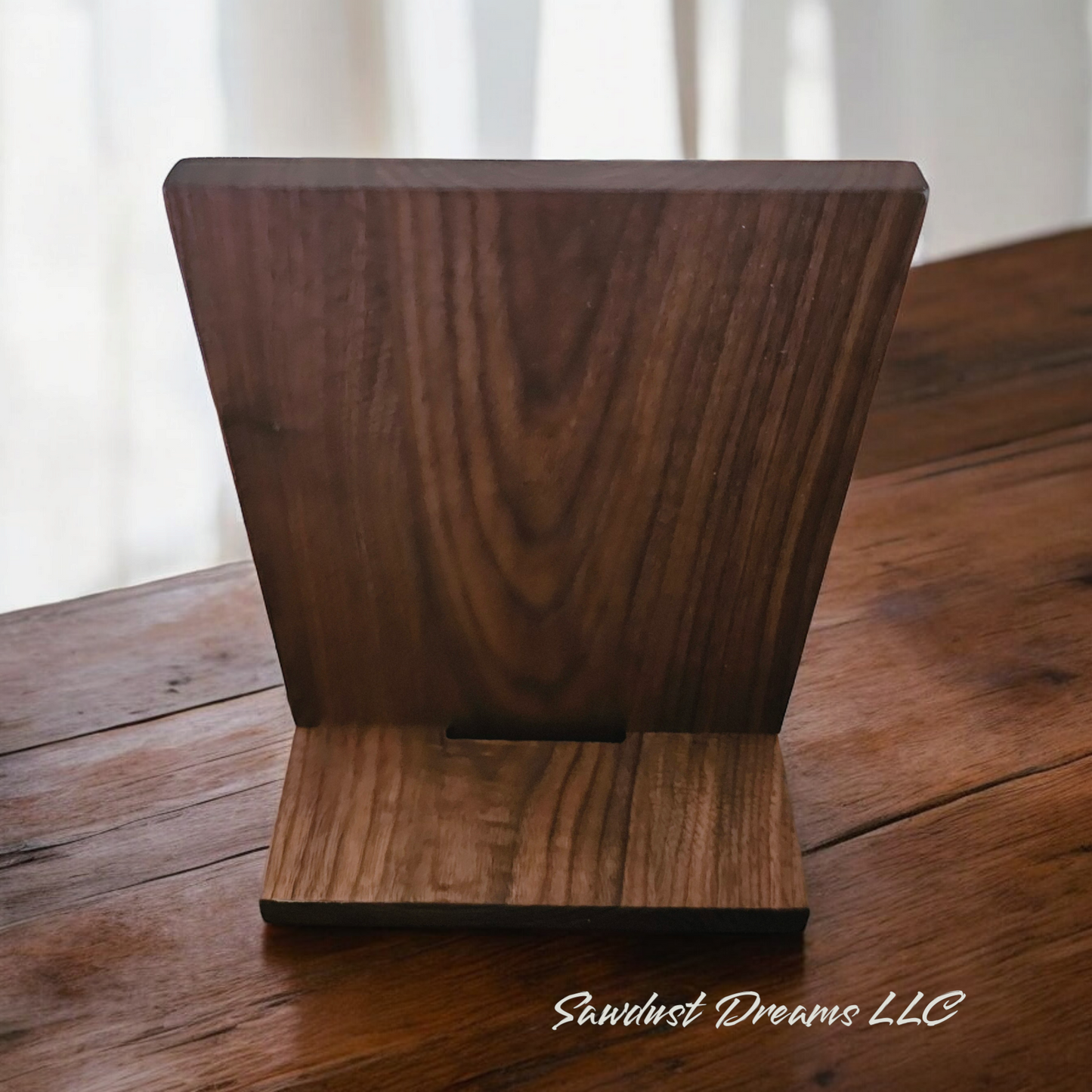 Walnut Kitchen Book and Tablet Holder