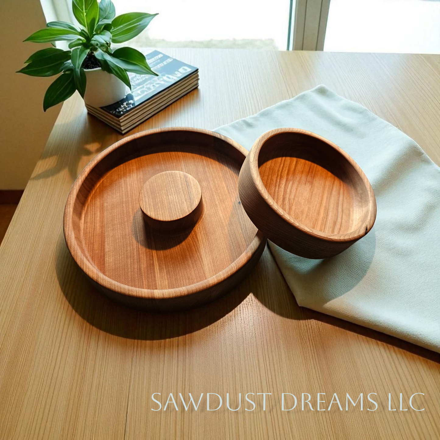 Maple Tiered Tray